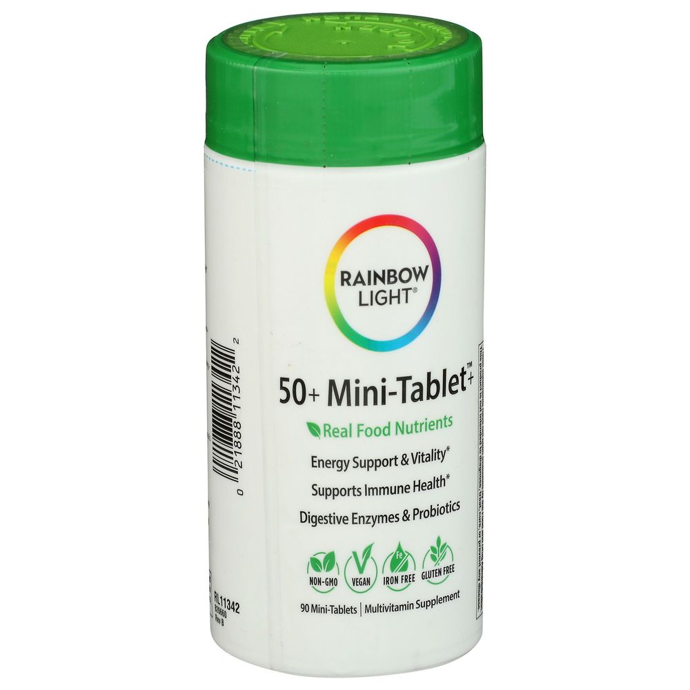 Rainbow Light 50Plus Mini Tablet, 90 count