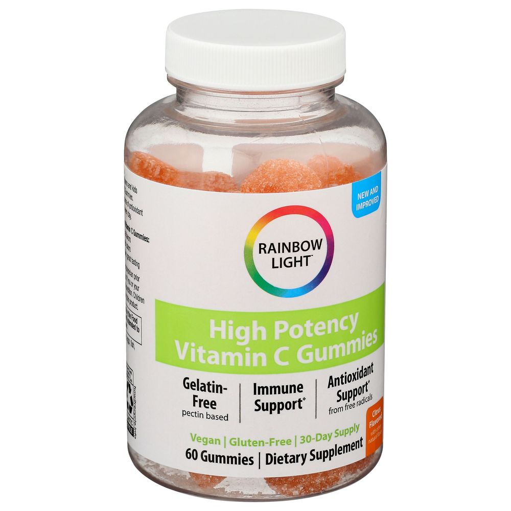 Rainbow Light High Potency Vitamin C Gummies, 60 Count
