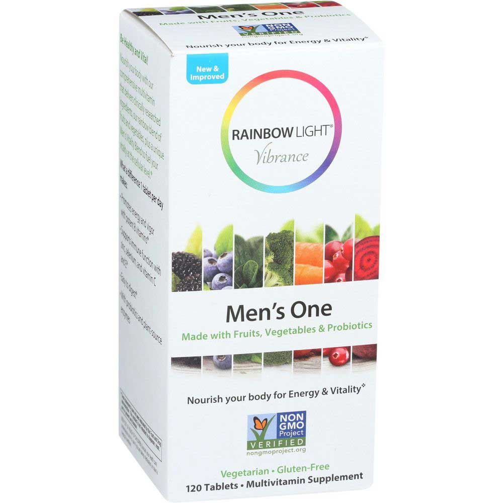 Rainbow Light Vibrance Mens One Multivitamin Tablet, 120 Count