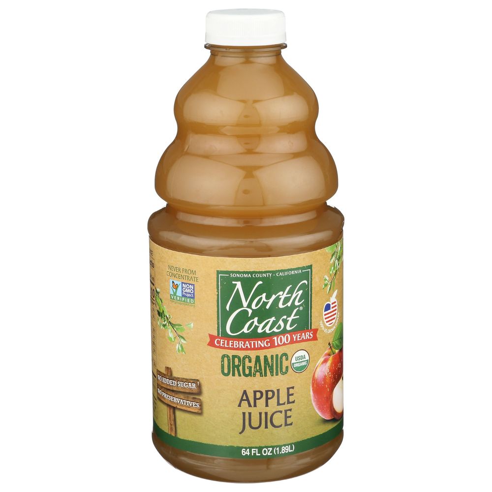 North Coast Organic Apple Juice, 64 Fluid Ounce -- 8 Per Case