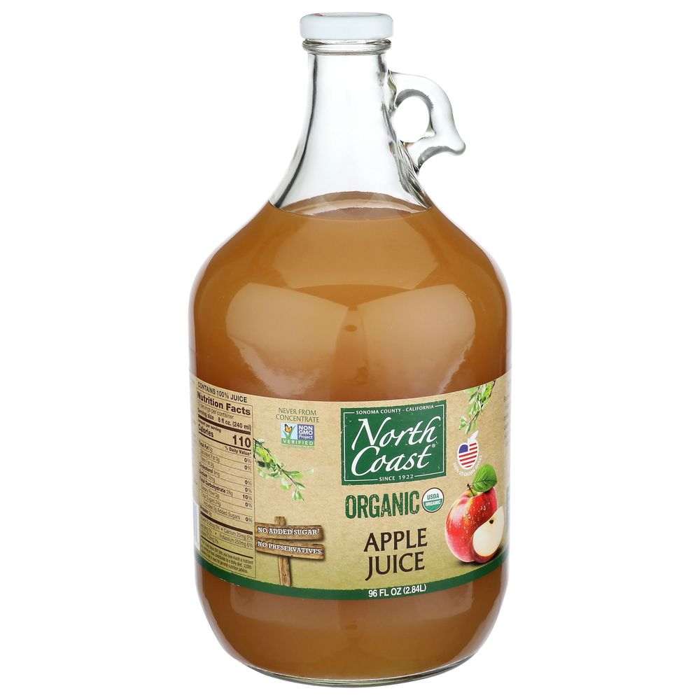 North Coast Organic Apple Juice, 96 Fluid Ounce -- 4 Per Case
