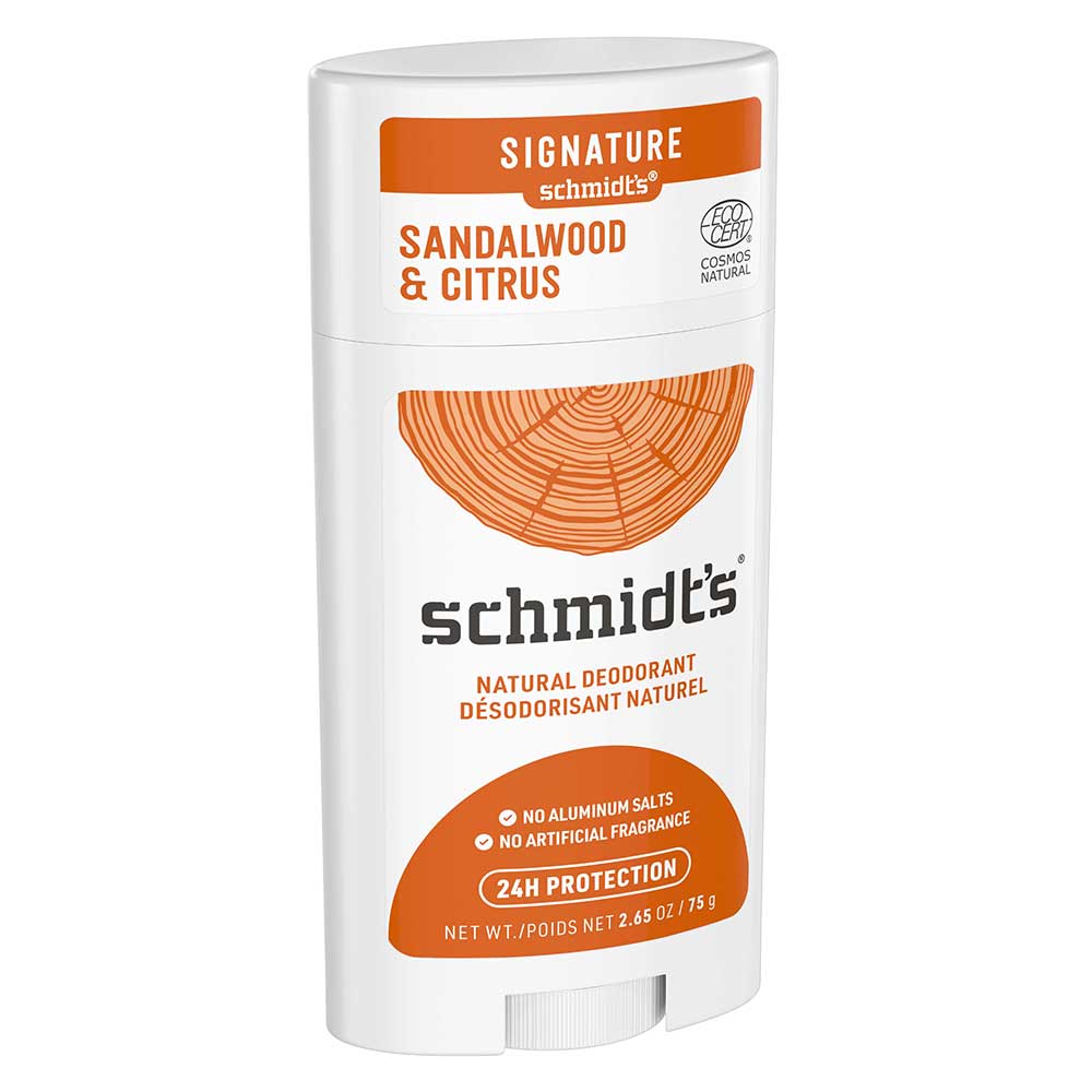 Schmidt's Citrus Plus Sandalwood Deodorantdorant Stick, 2.65 Ounce -- 12 Per Case