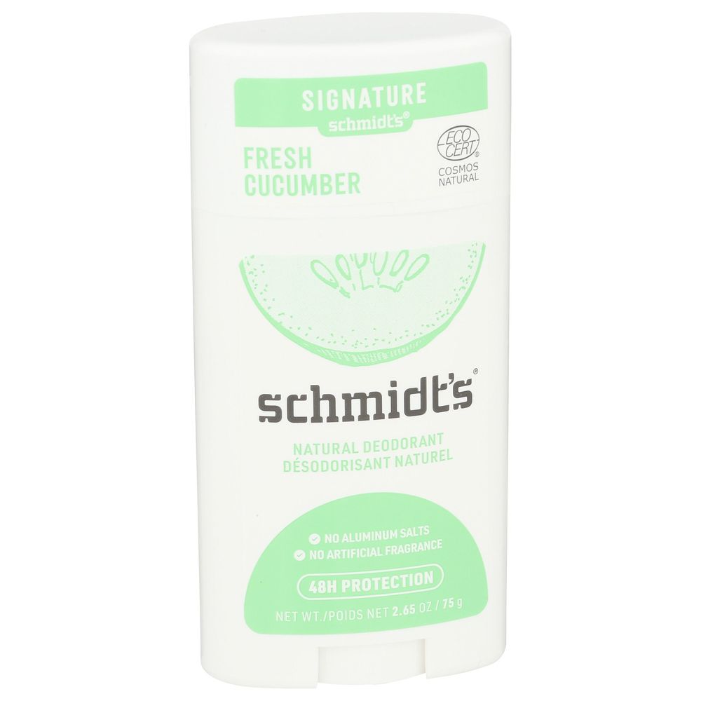 Schmidt's Freshener Cucumber Deodorant Stick, 2.65 Ounce