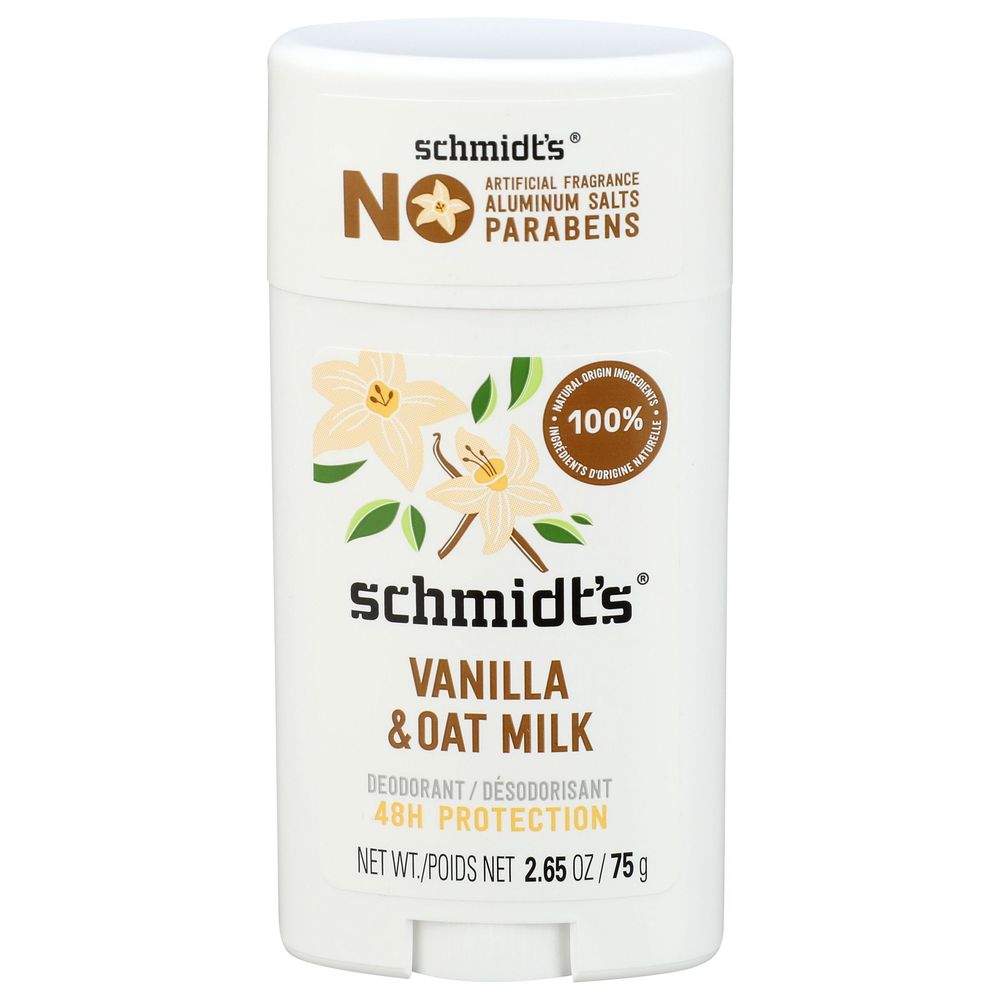 SCHMIDTS DEO STICK VANILLA + OAT SS 12 PIECE 2.65 OZ./75 G CNP product package
