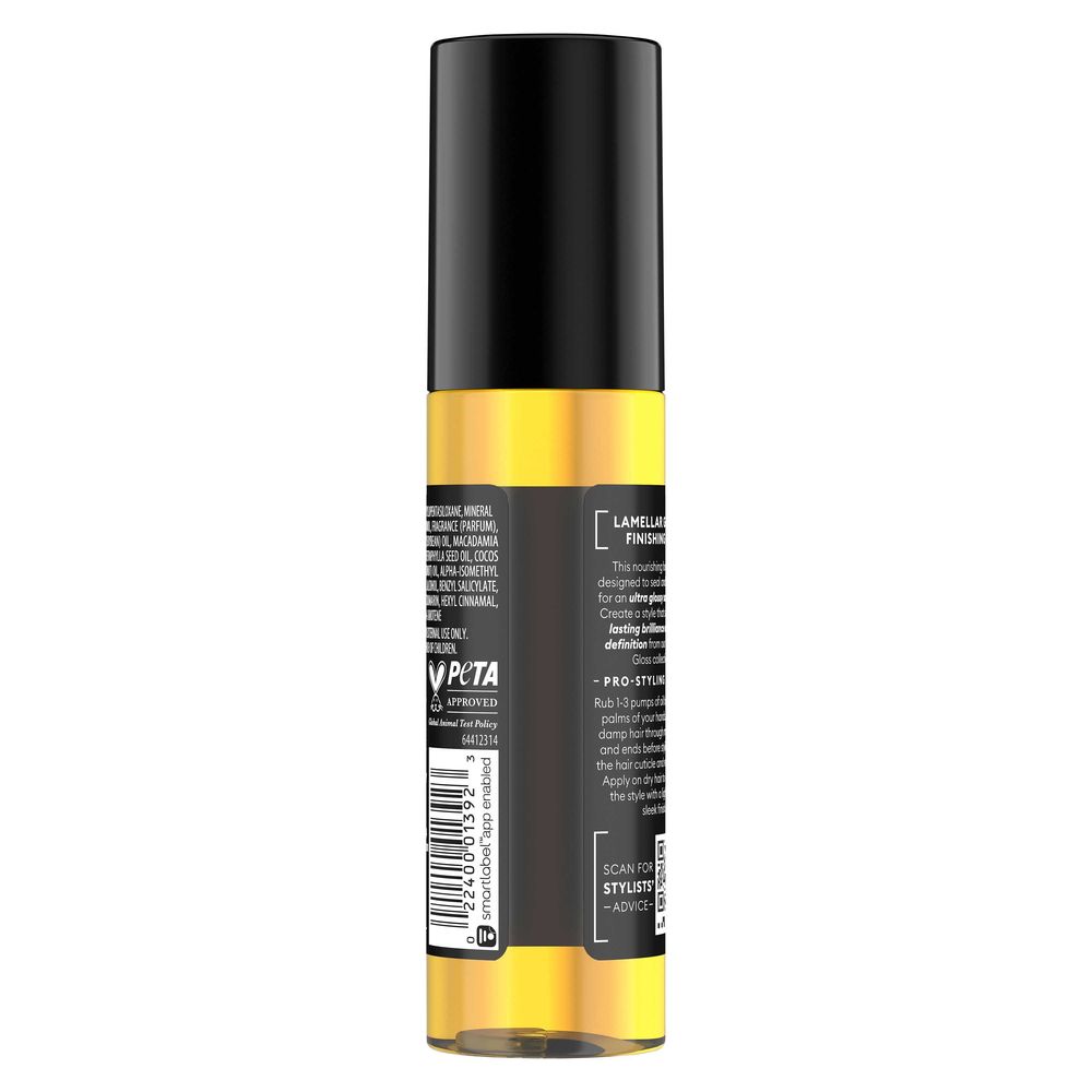 Tresemme Lamellar Gloss Finishing Oil, 3.3 Fluid Ounce -- 6 Per Case