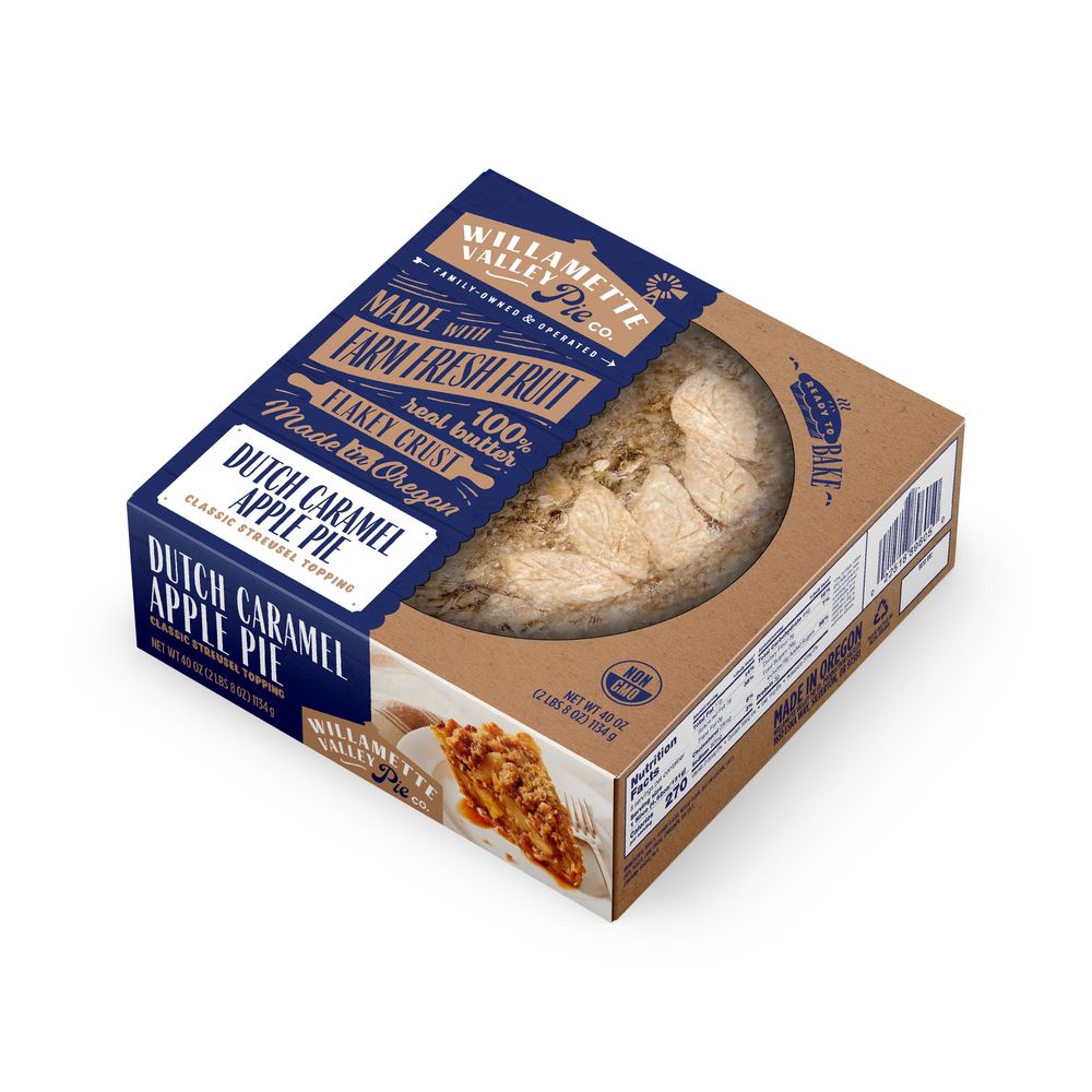 Willamette Valley Dutch Caramel Apple Pie, 40 Ounce -- 4 Per Case