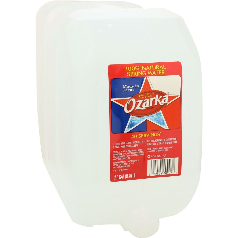 Ozarka Spring Water, 2.5 Gallon -- 2 Per Case