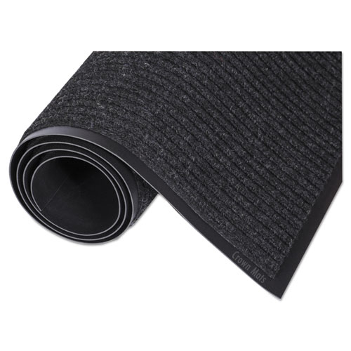 Crown Polypropylene Charcoal Needle-rib Wiper/scraper Mat, 36 X 120 Inch