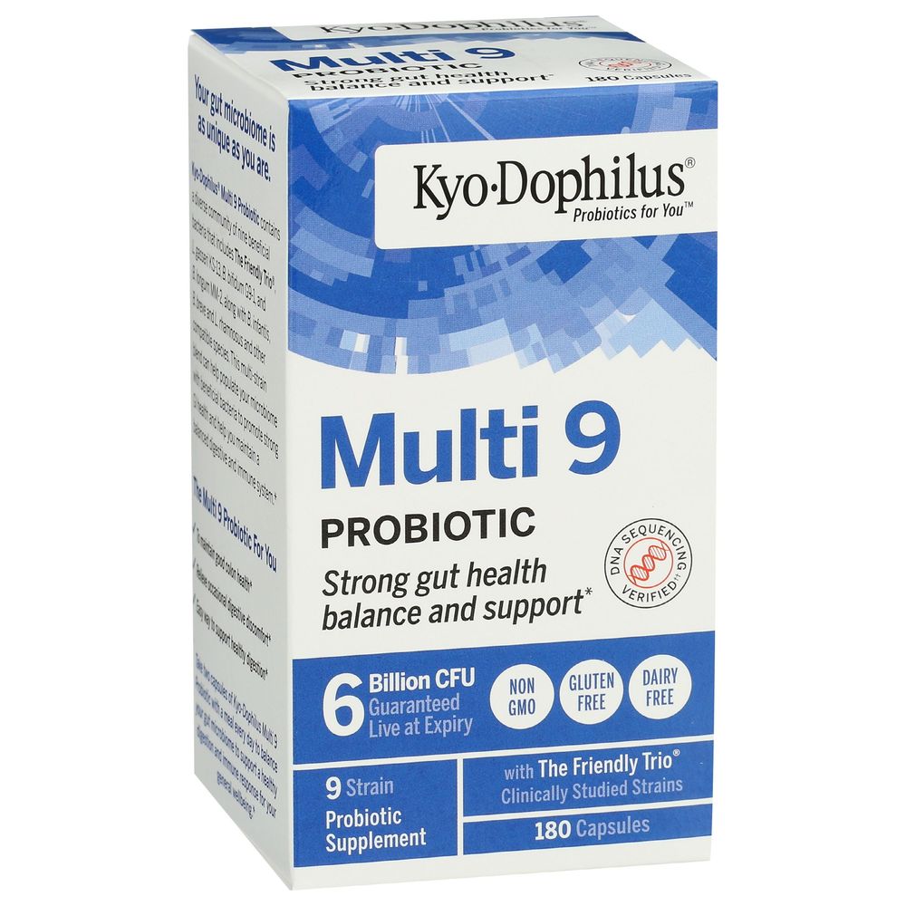 Kyolic Kyo Dophilus Multi 9 Probiotic Supplement Capsules, 180 Count