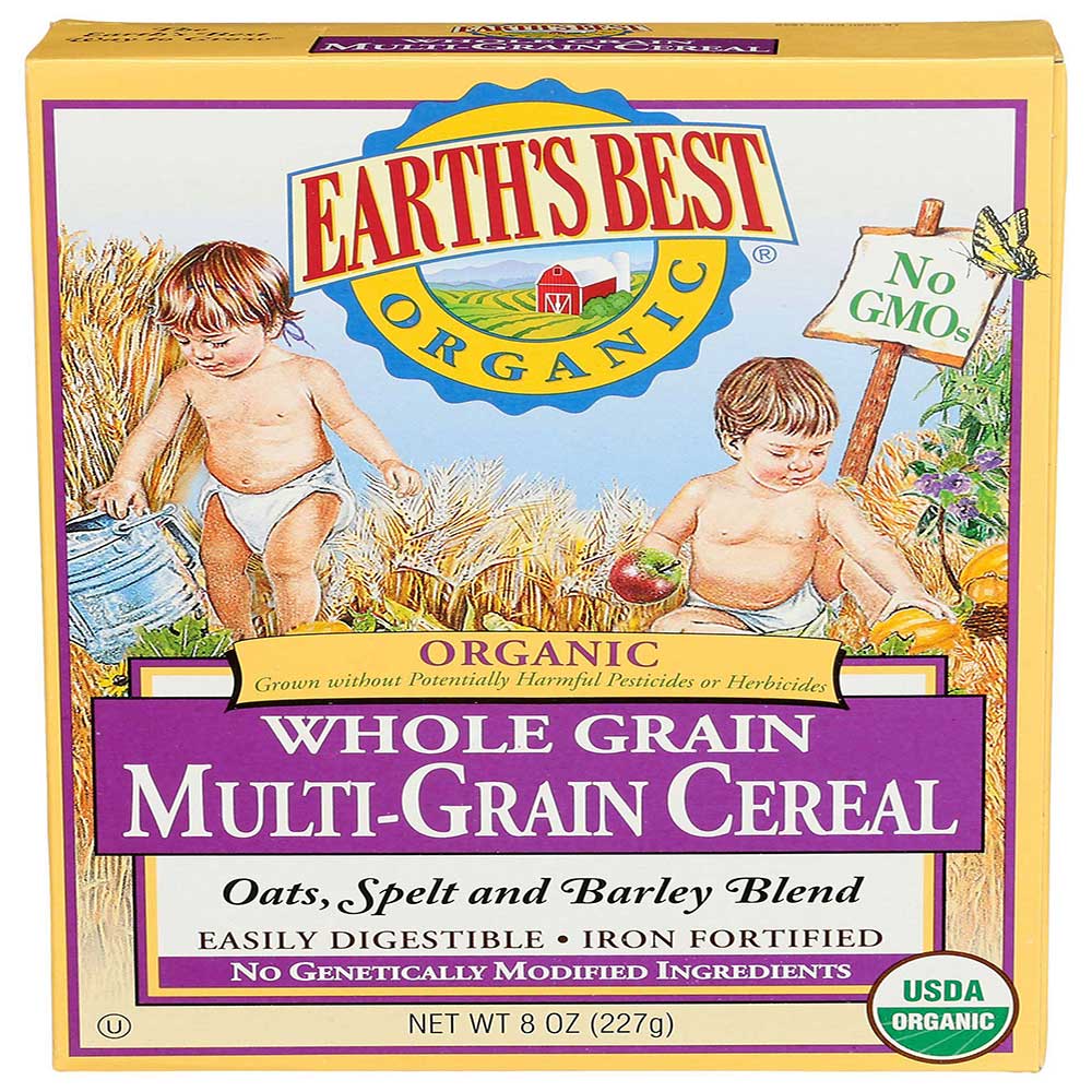 Earths Best Organic Whole Grain Multi-Grain Infant Cereal, 8 Ounce