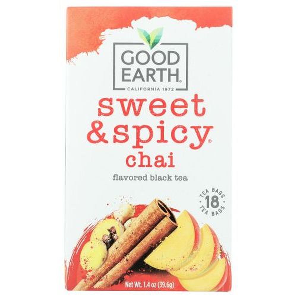Good Earth Sweet And Spicy Chai Tea, 18 Tea Bags -- 6 Per Case