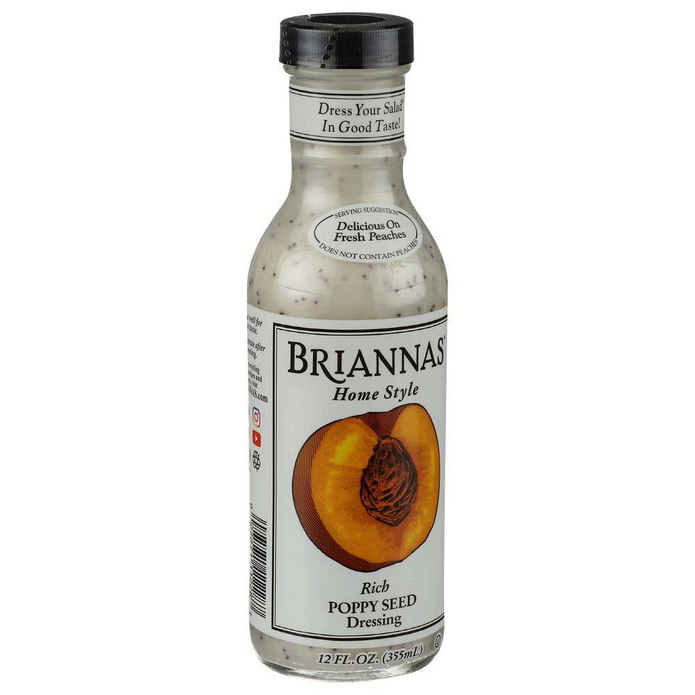 Brianna's Rich Poppy Seed Salad Dressing, 12 Ounce -- 6 Per Case