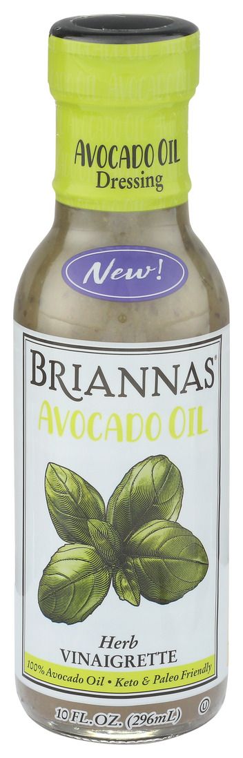 Brainnas Avocado Oil Herb Vinaigrette Dressing, 10 Ounce -- 6 Per Case
