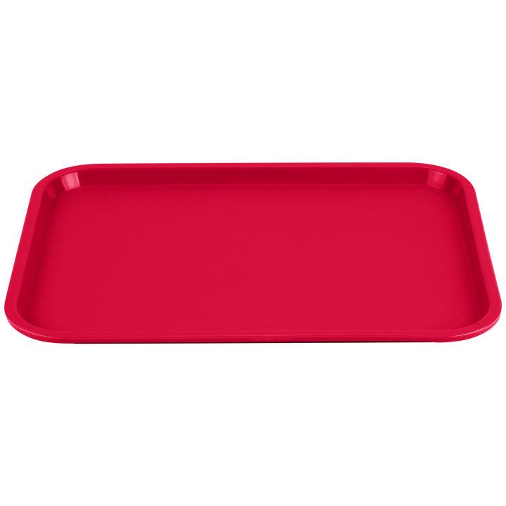 Vollrath Polypropylene Red Fast Food Tray, 12 X 16 Inch -- 24 Per Case