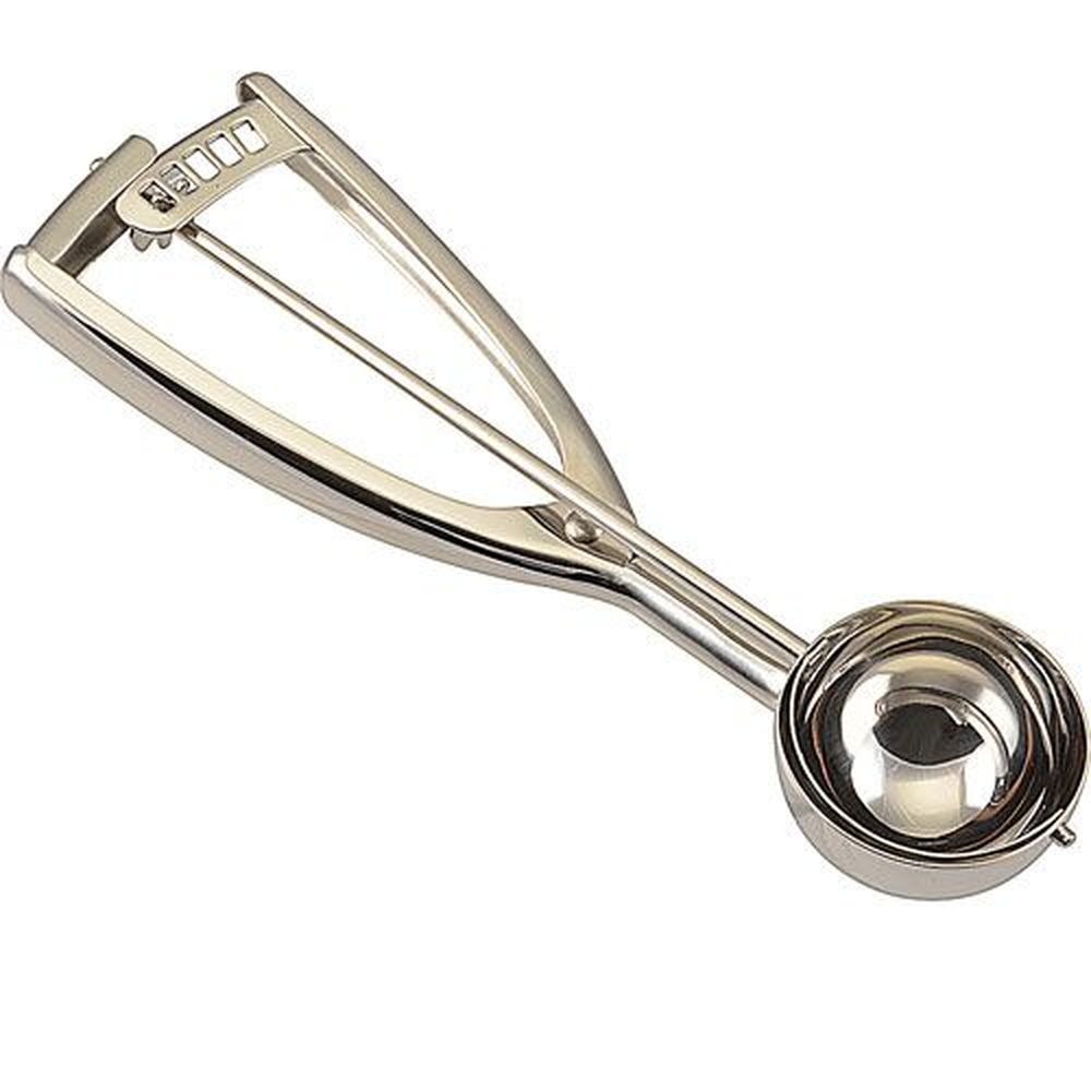 Vollrath 47155 Stainless Steel Round Number 24 Squeeze Disher, 1.375 Ounce Capacity