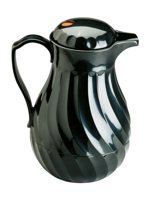 Vollrath Tilt And Pour Swirlserve Black Beverage Server, 64 Ounce Capacity -- 6 Per Case