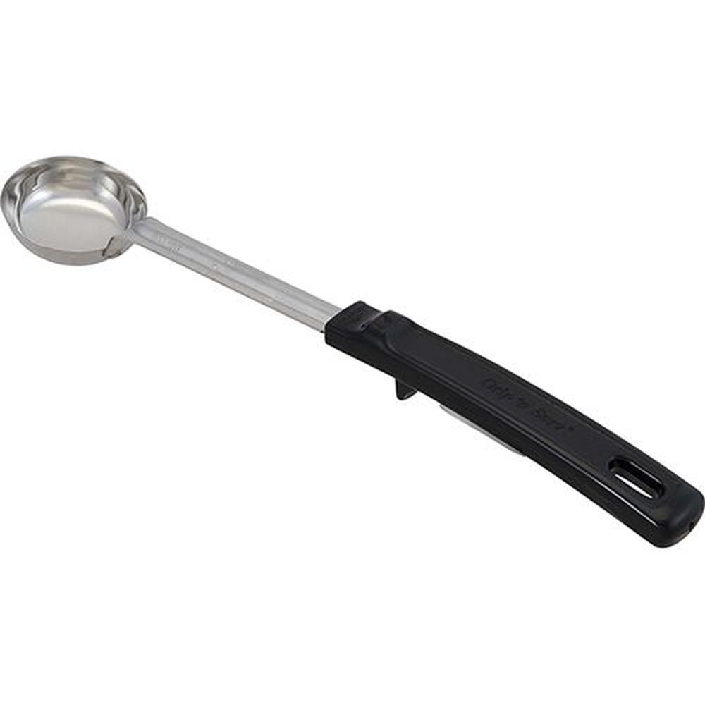 Vollrath 61147 Stainless Steel Solid Round Spoodle With Black Grip N Serv Handle, 1 Ounce Capacity