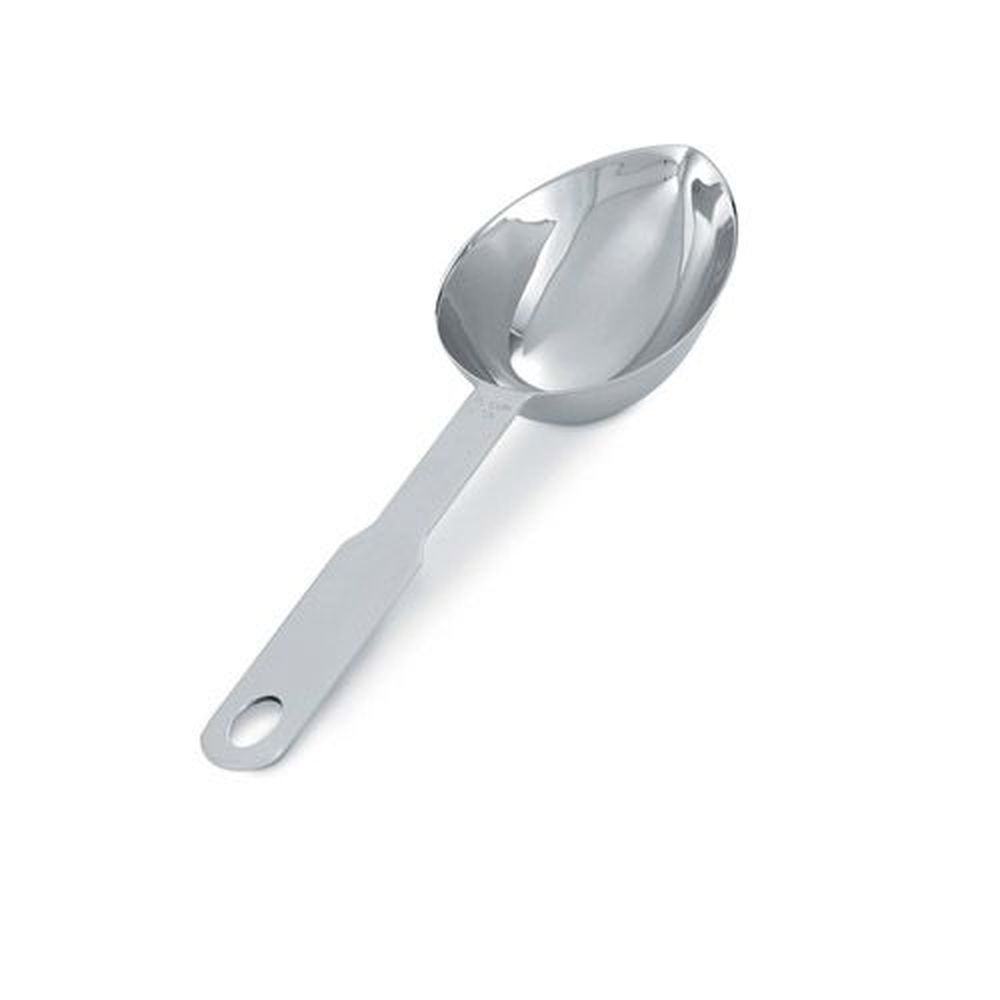 Vollrath 47057 Heavy-duty Stainless Steel Oval Measuring Scoop, 0.33 Cup Capacity