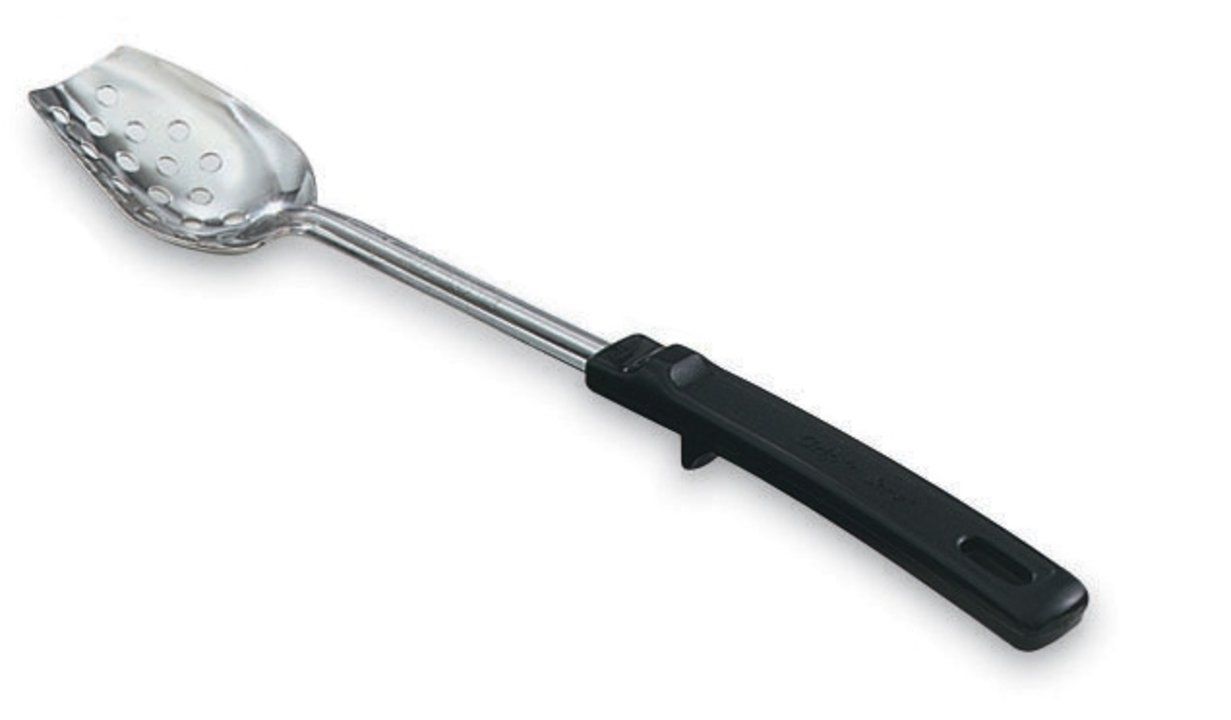 Vollrath Stainless Steel Basting Triple Edge Perforated Spoon With Grip N Serv Plastic Handle, 13.75 Inch -- 12 Per Case