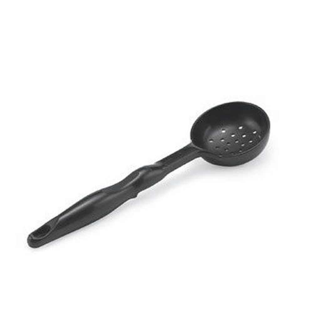 Cucharón Perforado Redondo De Nailon Negro Vollrath 5283620, Capacidad De 3 Onzas