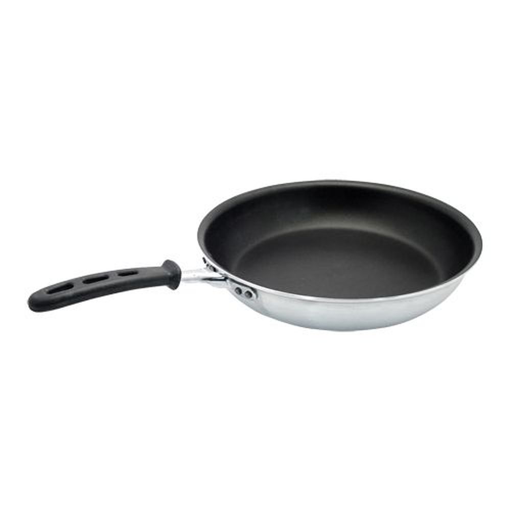 Vollrath 672310 Wear Ever Aluminum Fry Pan With Steelcoat X3 Nonstick Coating And Silicone Handle, 10 Inch