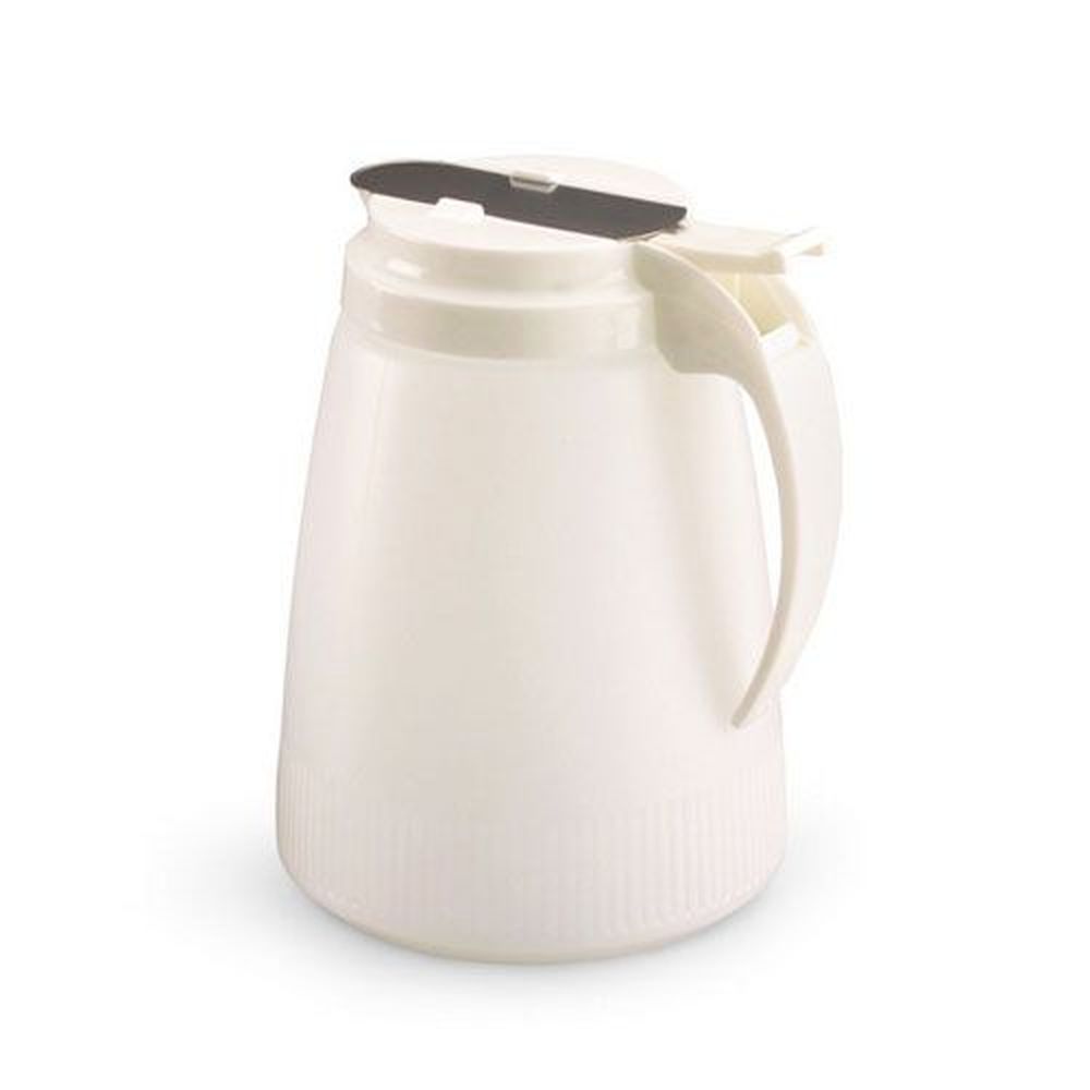 Vollrath 4748-05 Dripcut Plastic Syrup Server With White Plastic Top, 48 Ounce Capacity -- 6 Per Case