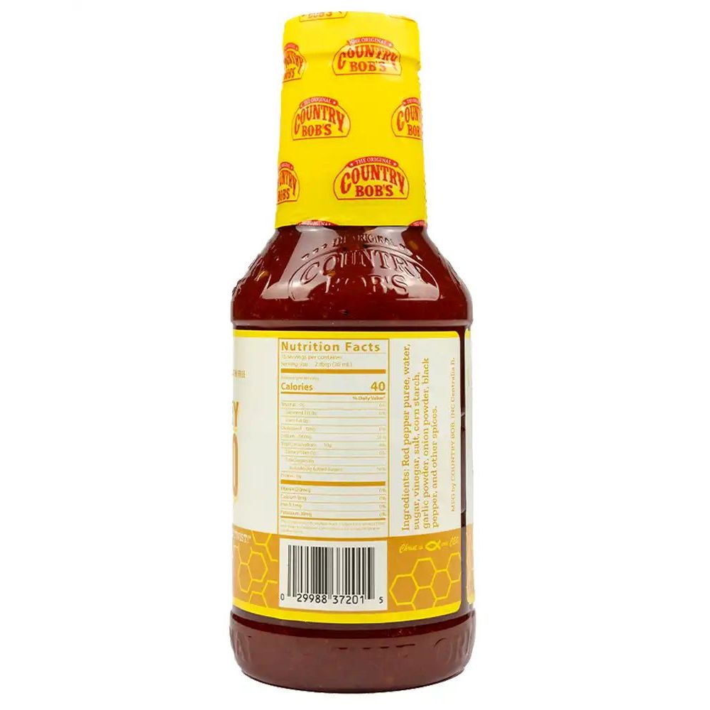 Country Bob's Hot Honey Buffalo Wing Sauce, 18 Ounce -- 6 Per Case