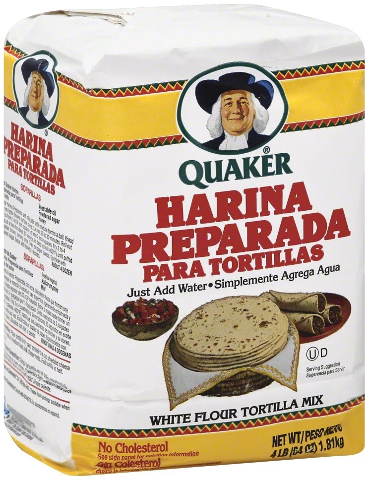 Quaker Harina Preparada Para Tortillas, 4 Pound -- 8 Per Case
