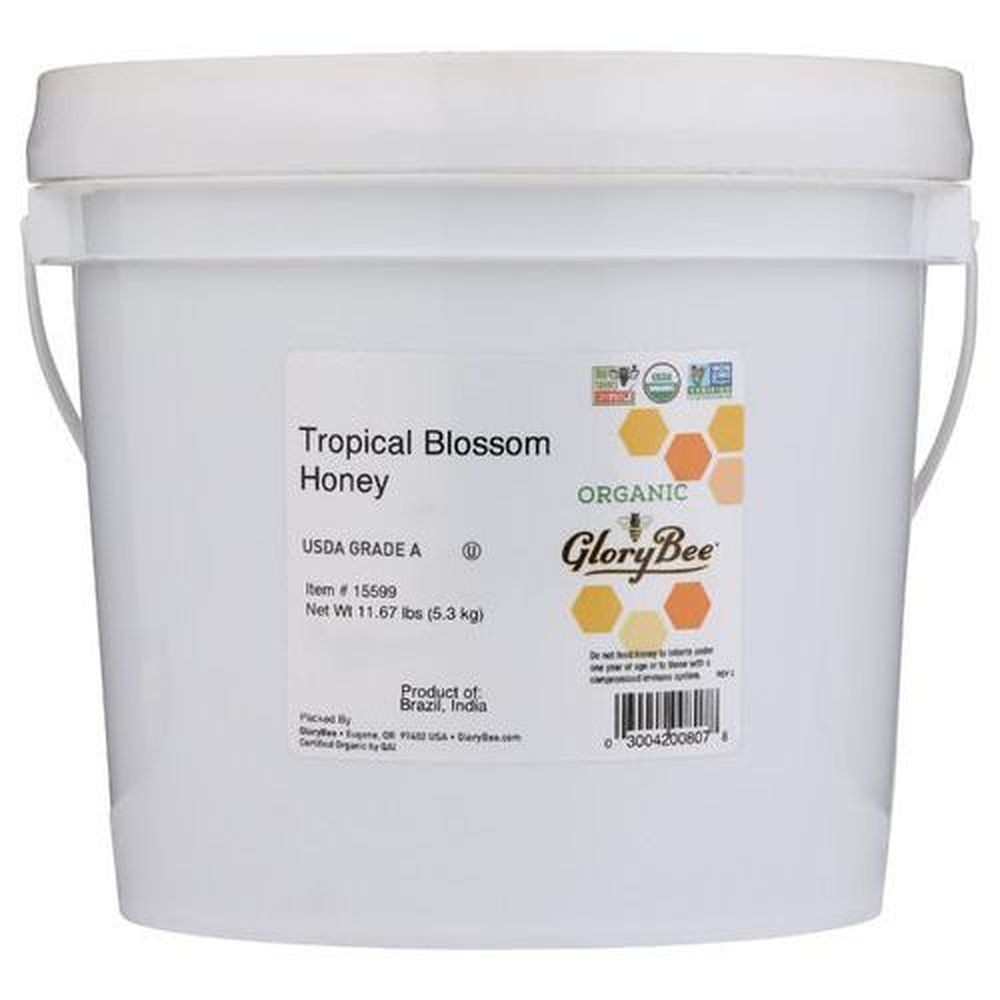 Glorybee Organic Tropical Blossom Honey, 1 Gallon