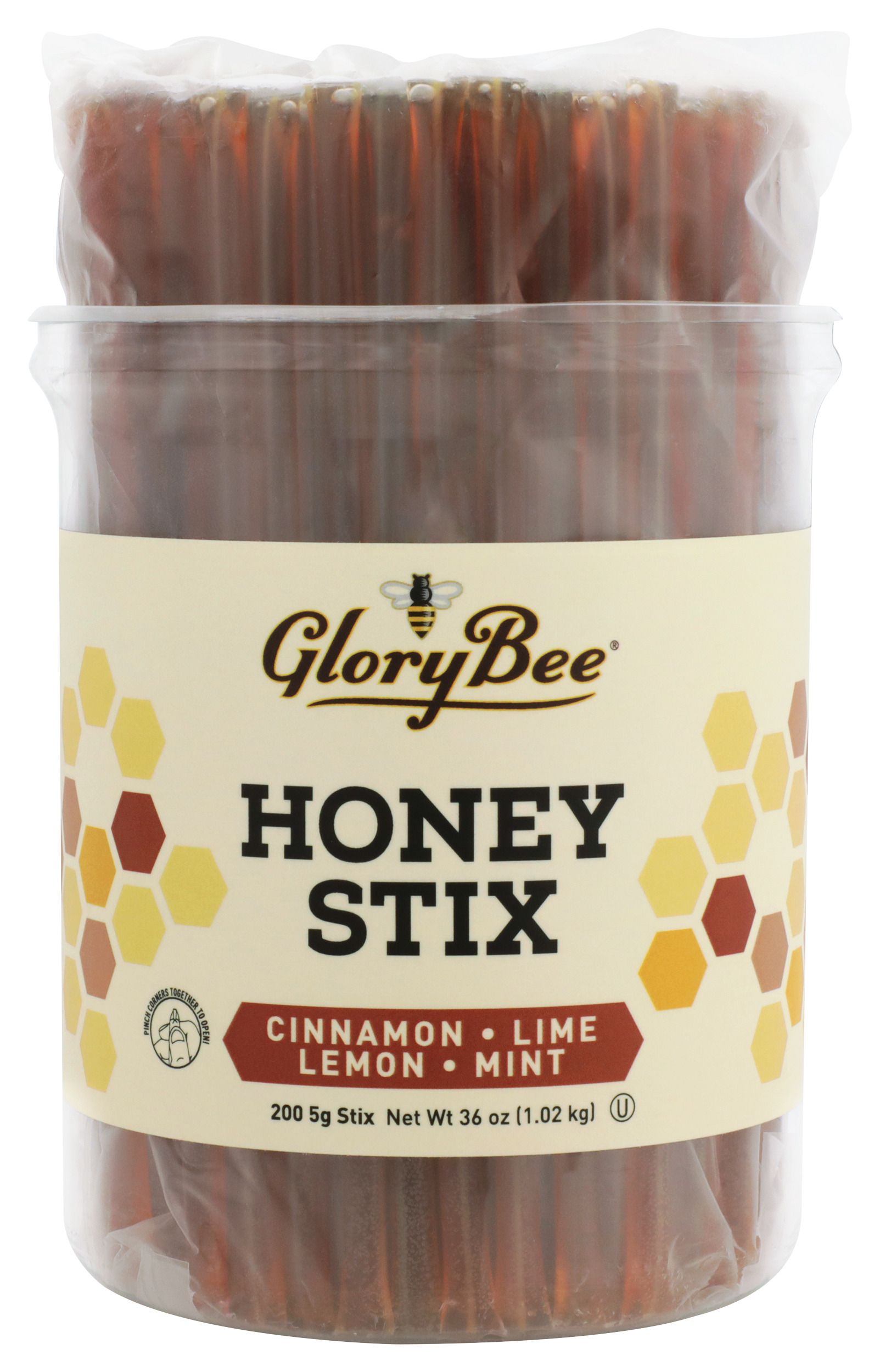 Glorybee Multi Flavor Honey Stix, 200 count
