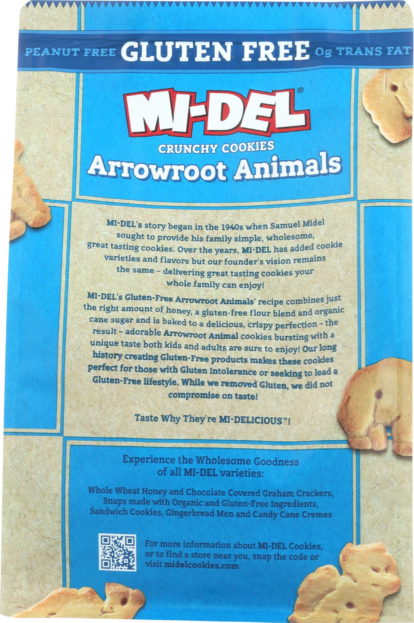 Mi-del Arrowroot Animals Crunchy Cookie, 8 Ounce -- 8 Per Case