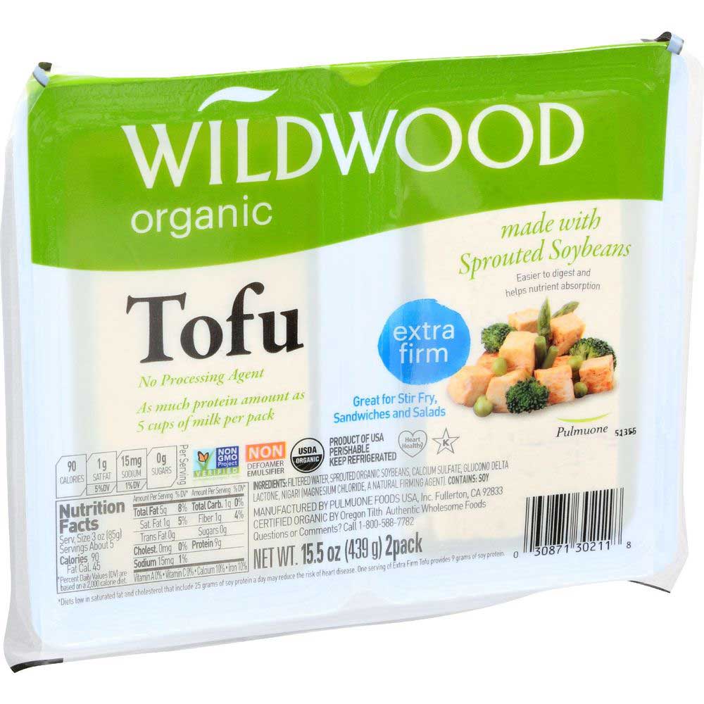 Wildwood Organic Extra Firm Tofu, 15.5 Ounce -- 12 per case
