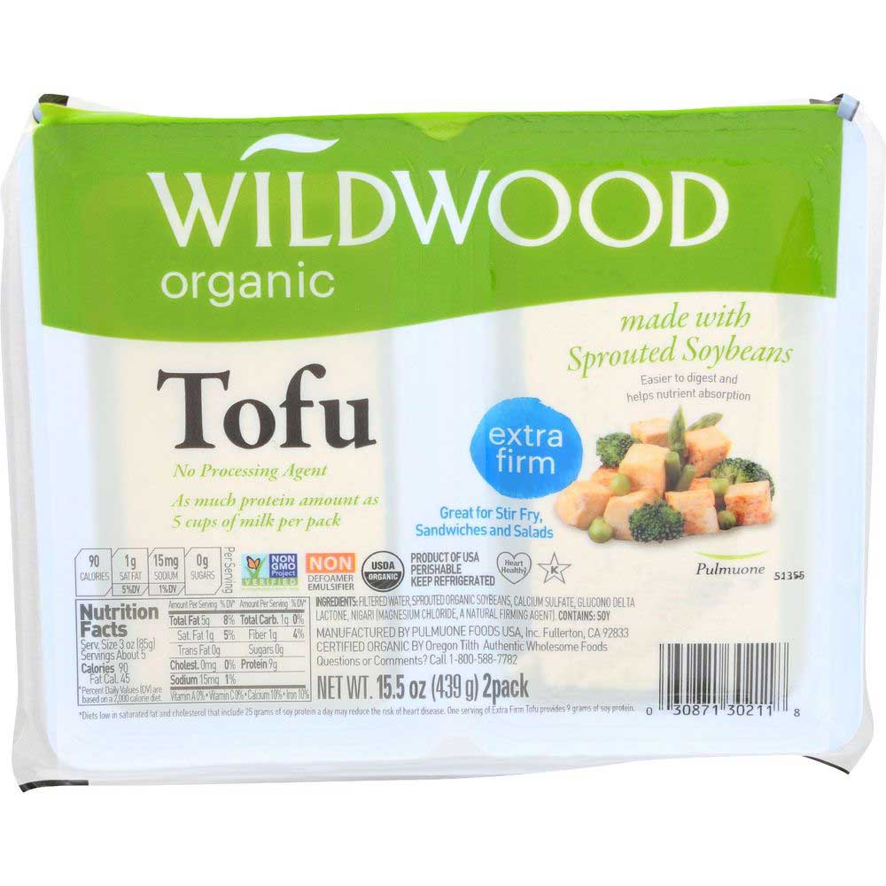 Wildwood Organic Extra Firm Tofu, 15.5 Ounce -- 12 per case