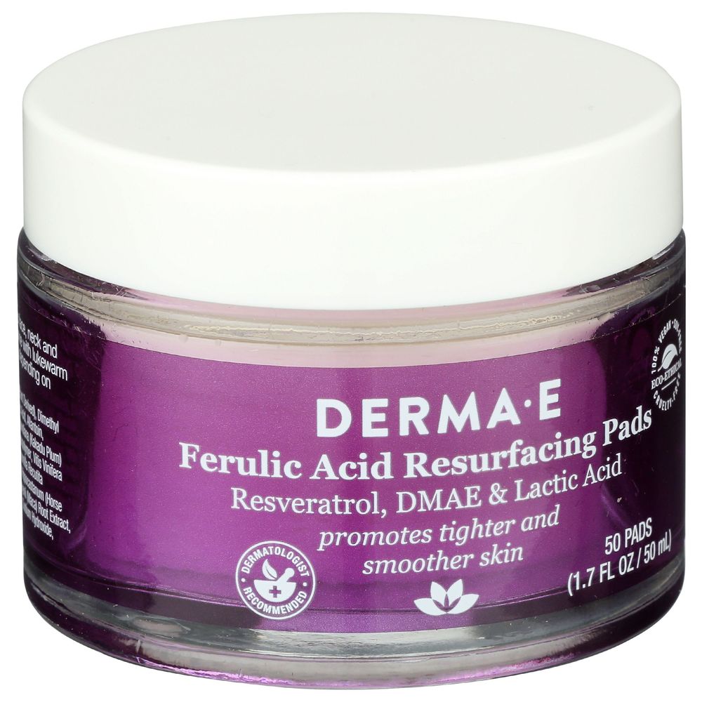 Derma E Ferulic Acid Resurfacing Pads, 50 Count