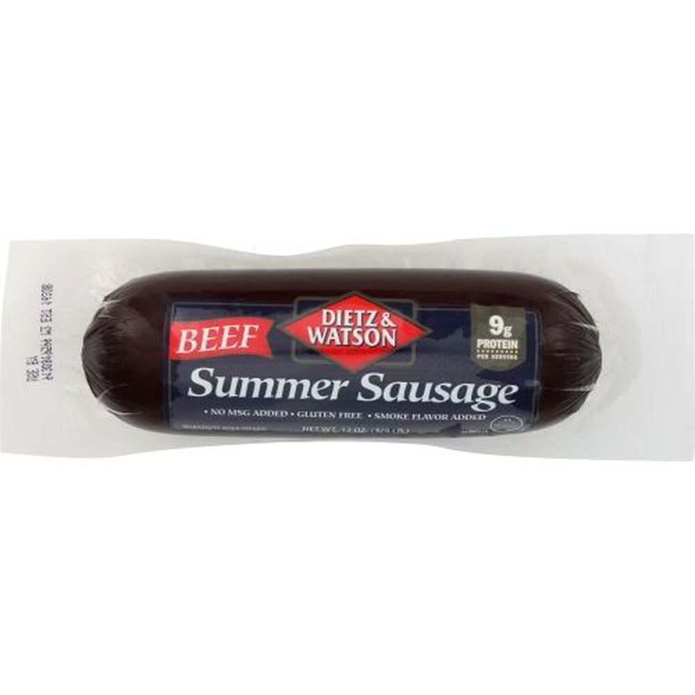 Dietz And Watson Beef Summer Sausage, 12 Ounce -- 12 Per Case