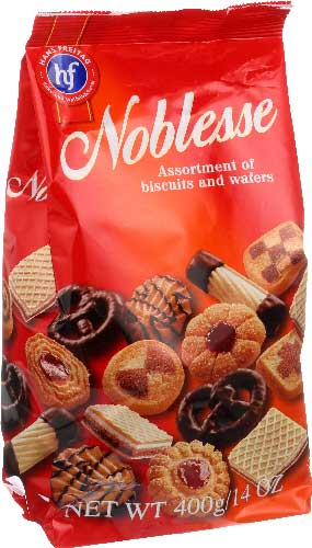 Hans Freitag Noblesse Assortment Cookies And Wafer, 14 Ounce -- 10 Per Case