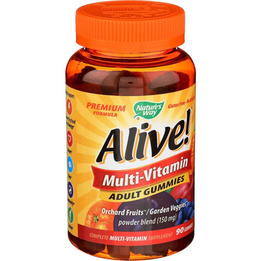 Natures Way Alive Adult Multi Vitamin Gummies - 90 count per pack