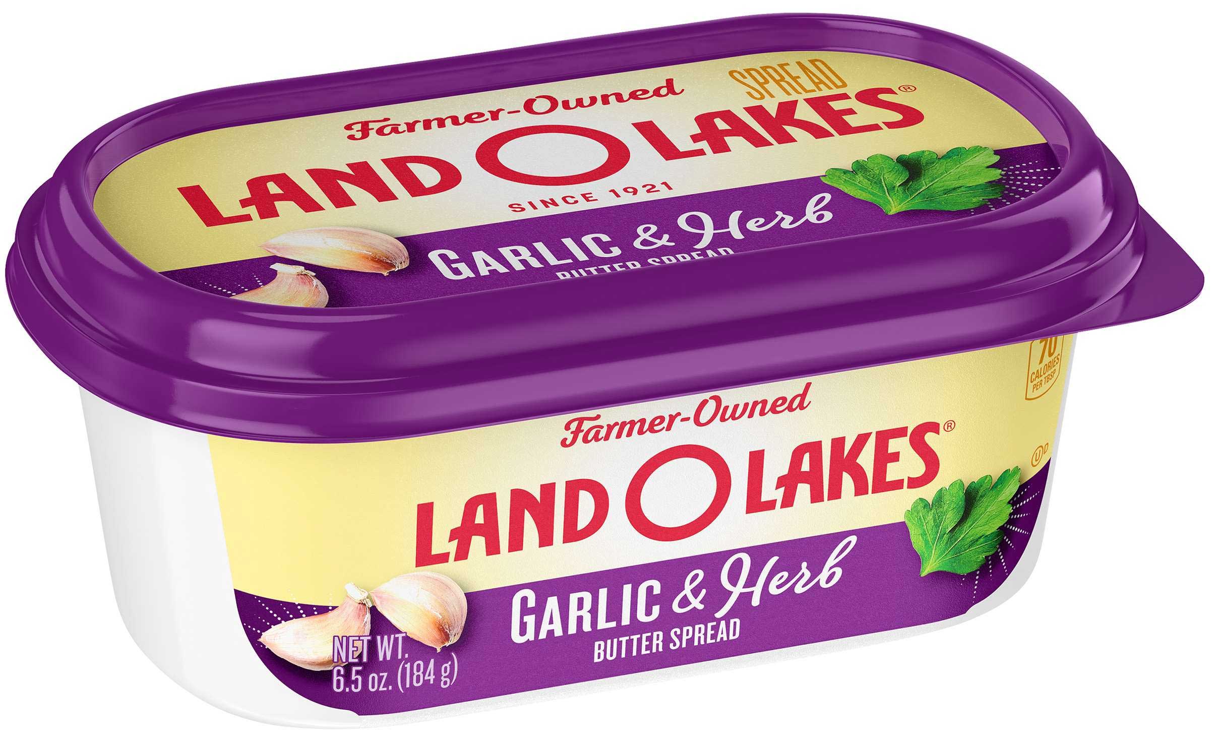 Land O Lakes Garlic & Herb Butter Spread, 6.5 Ounce -- 12 Per Case