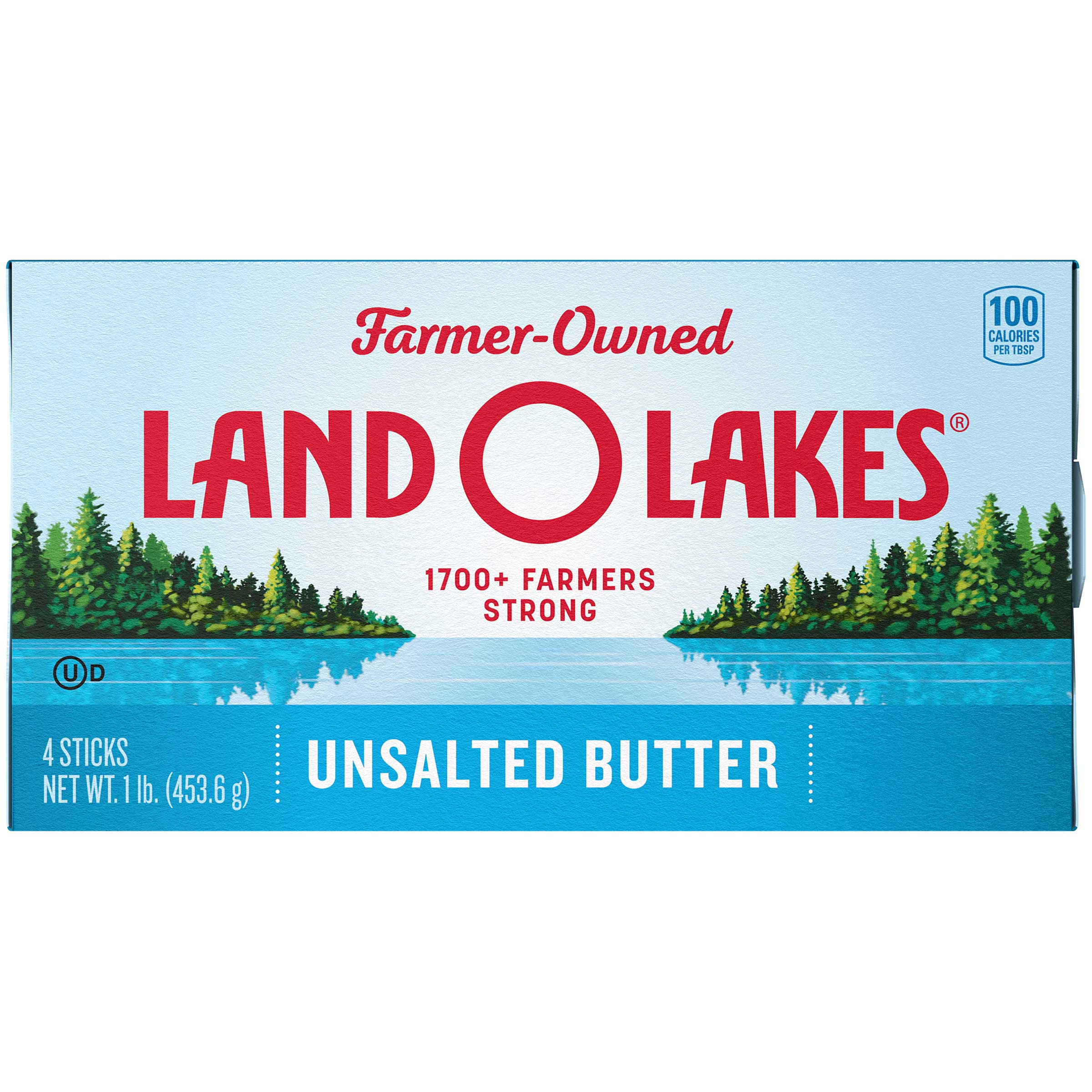 Land O Lakes Unsalted Butter, 1 Pound -- 18 per case