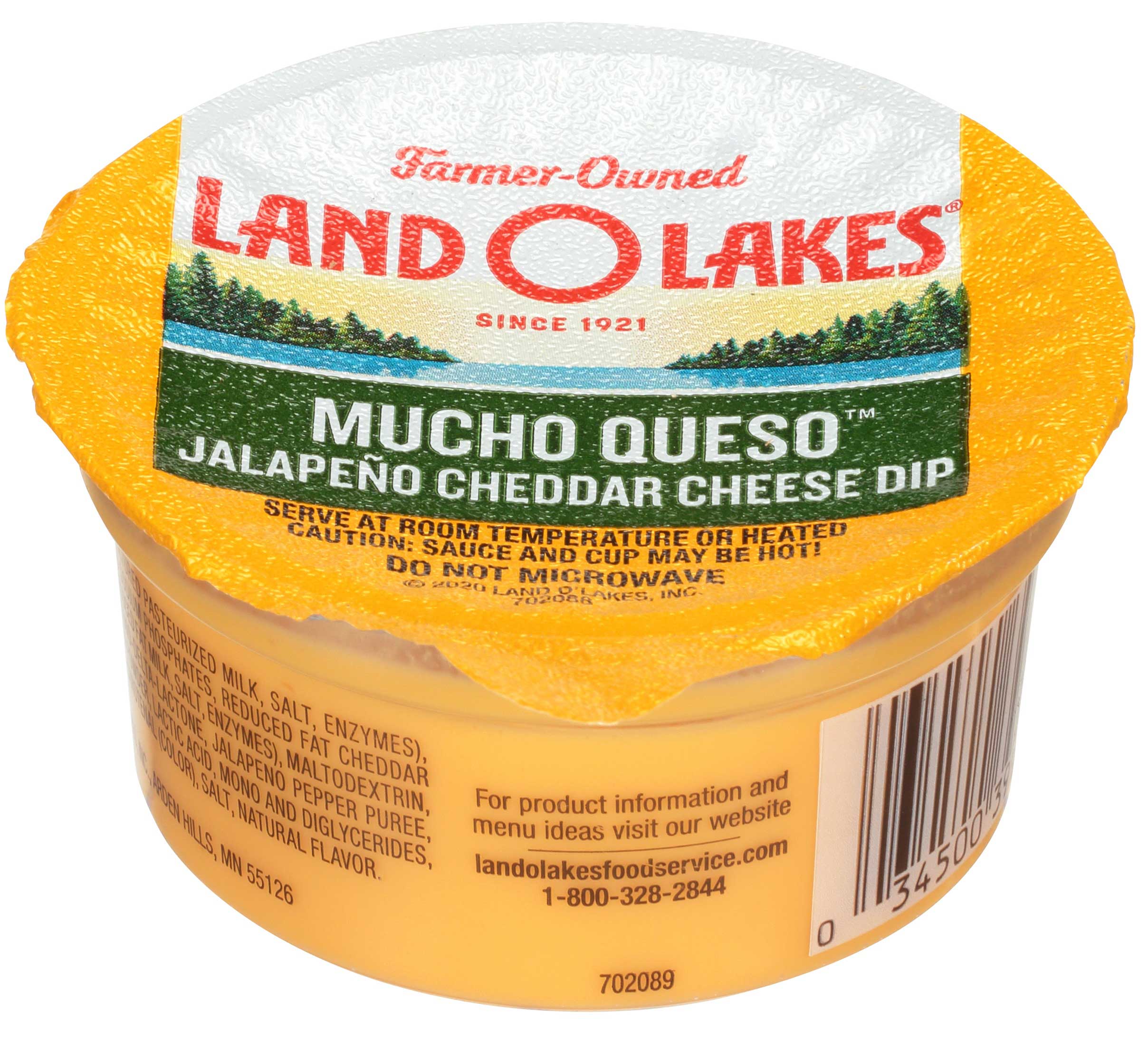 Land O Lakes Mucho Queso Jalapeno Cheddar Cheese Dip, 3 Ounce Cup -- 140 Per Case
