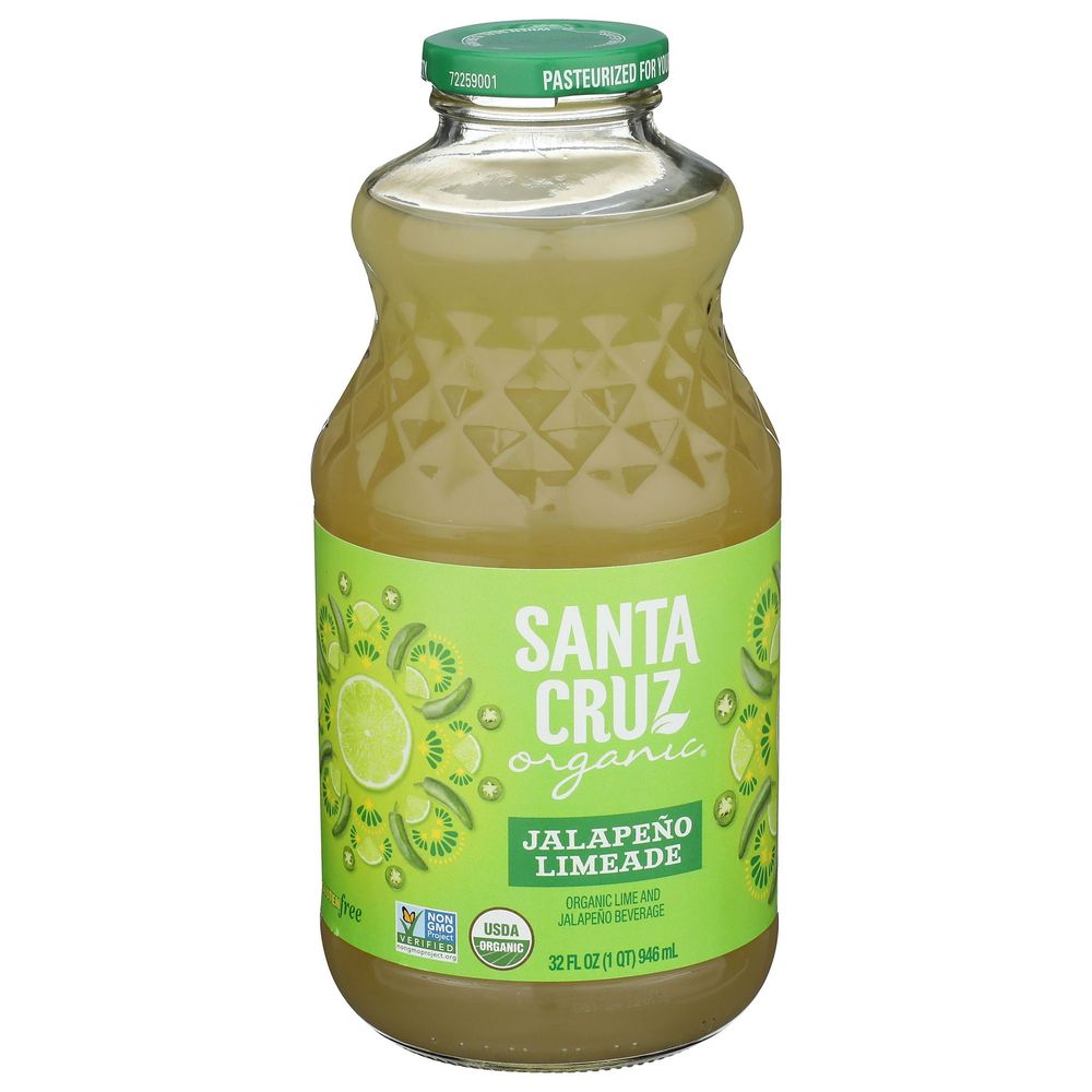 Santa Cruz Organic Jalapeno Limeade, 32 Fluid Ounce -- 6 Per Case