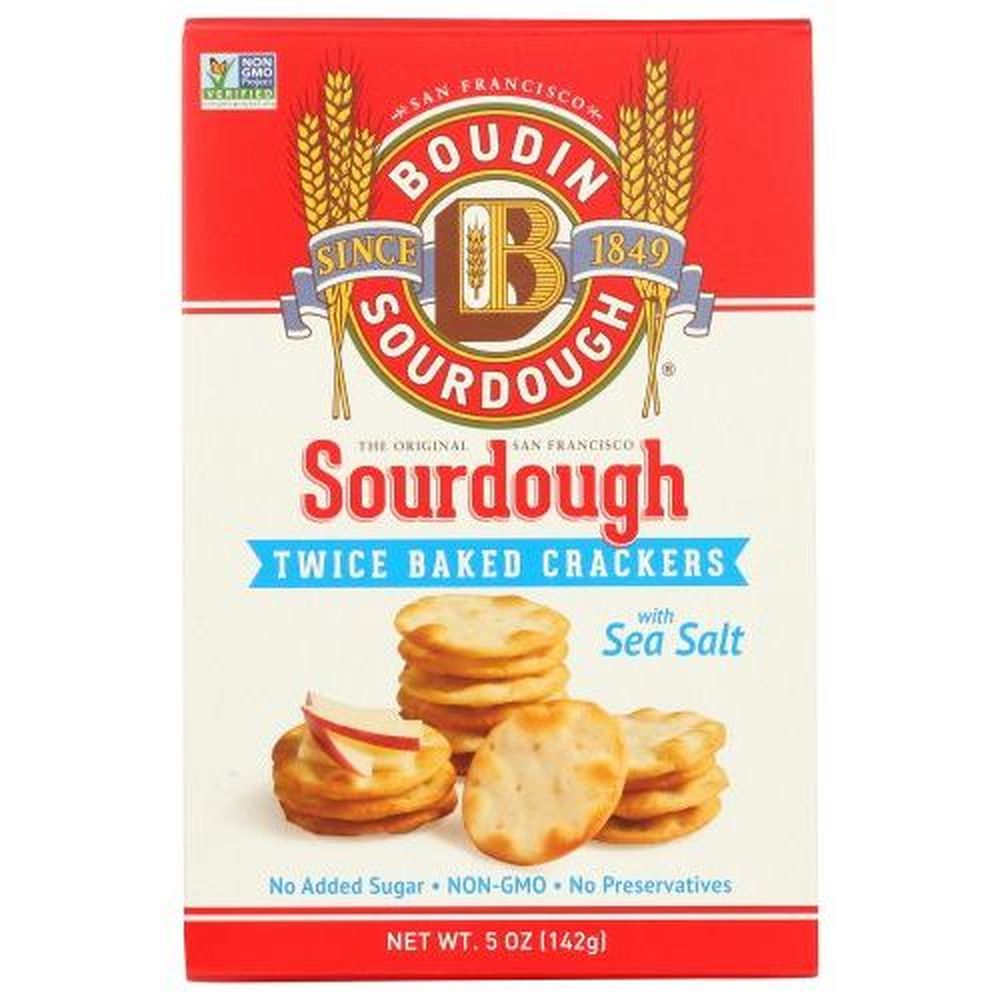 Boudin Sourdough Sea Salt Cracker, 5 Ounce -- 12 Per Case