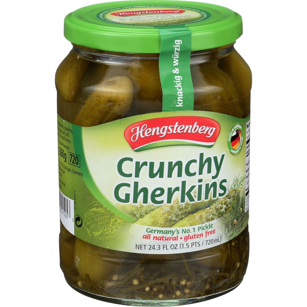 Hengstenberg Crunchy Gherkins, 24.3 Ounce -- 12 Per Case