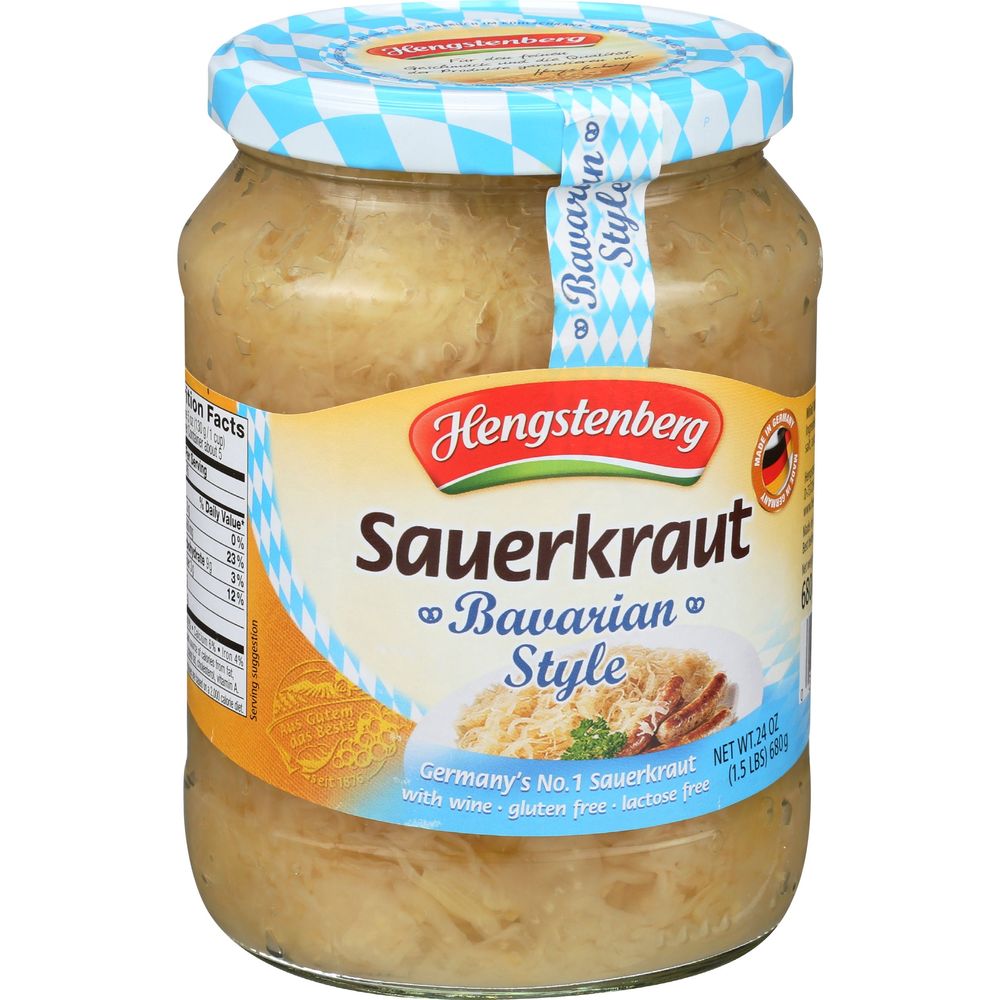 Hengstenberg Bavarian Style Sauerkraut, 24 Ounce -- 12 Per Case