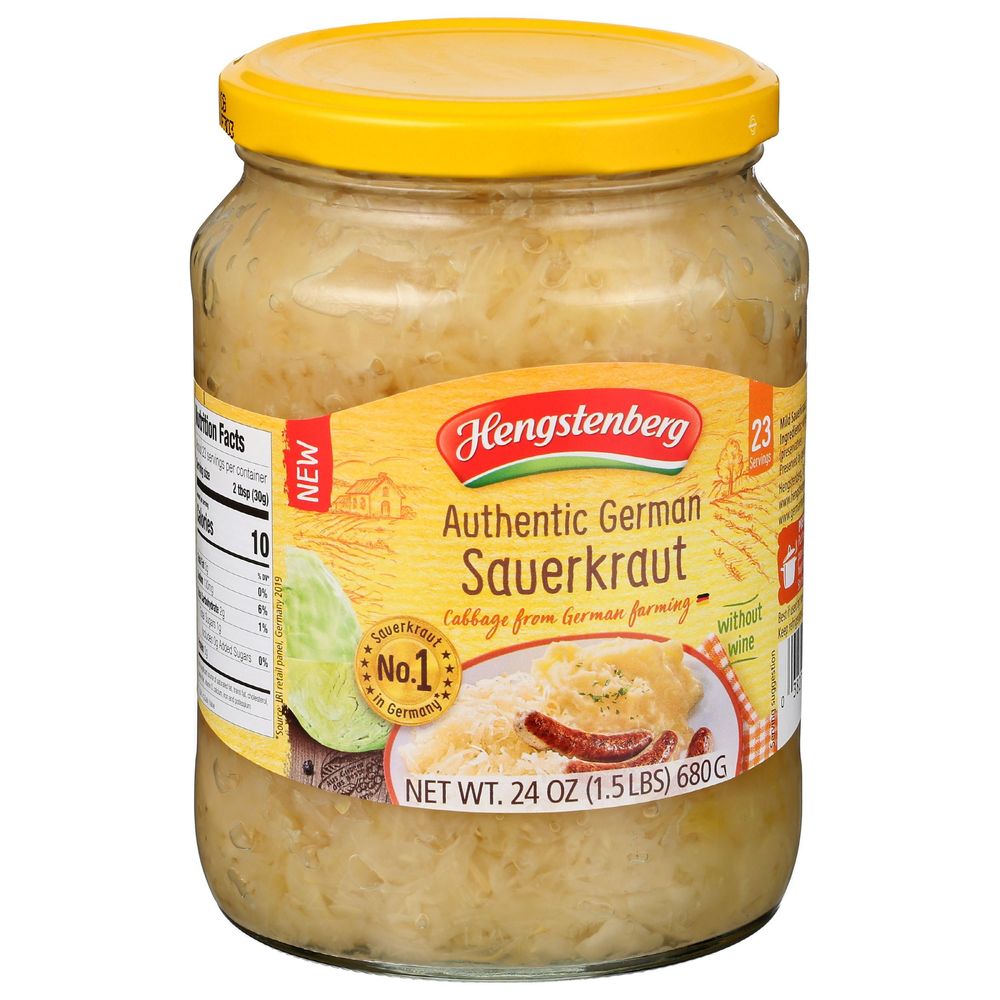 Hengstenberg Authentic German Sauerkraut, 24 Ounce -- 6 Per Case