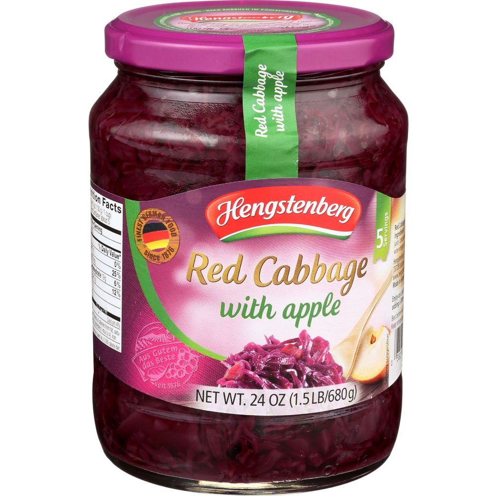 Hengstenberg Red Cabbage With Apple, 24 Ounce -- 6 Per Case
