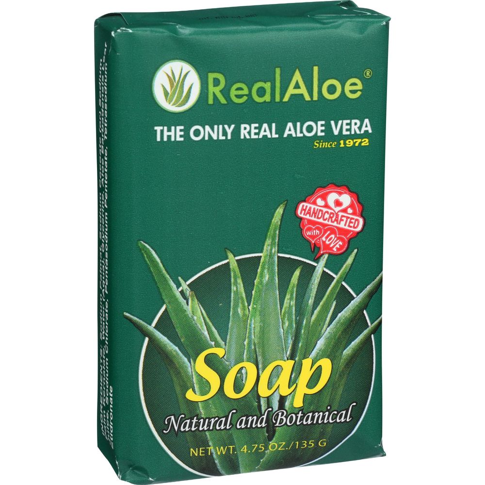 Real Aloe Natural Aloe Vera Soap, 3.25 Ounce