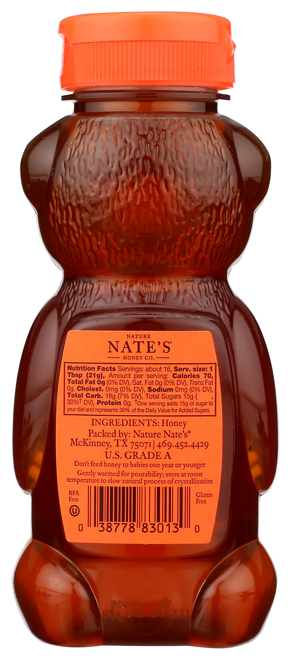 その他 Honey Nature Nates 100 Percent Pure Raw and Unfiltered Honey, 32 Ounce