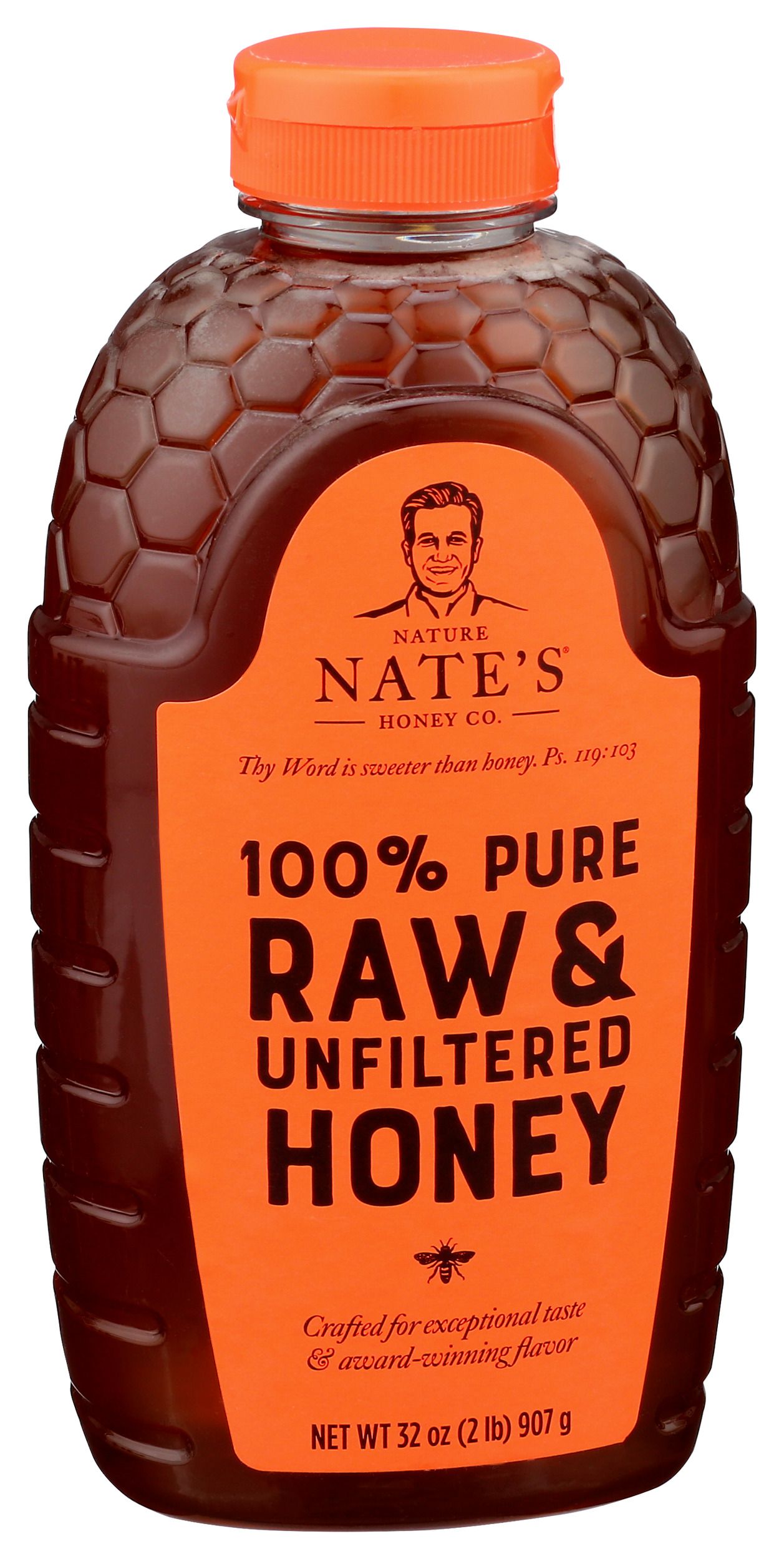 その他 Honey Nature Nates 100 Percent Pure Raw and Unfiltered Honey, 32 Ounce
