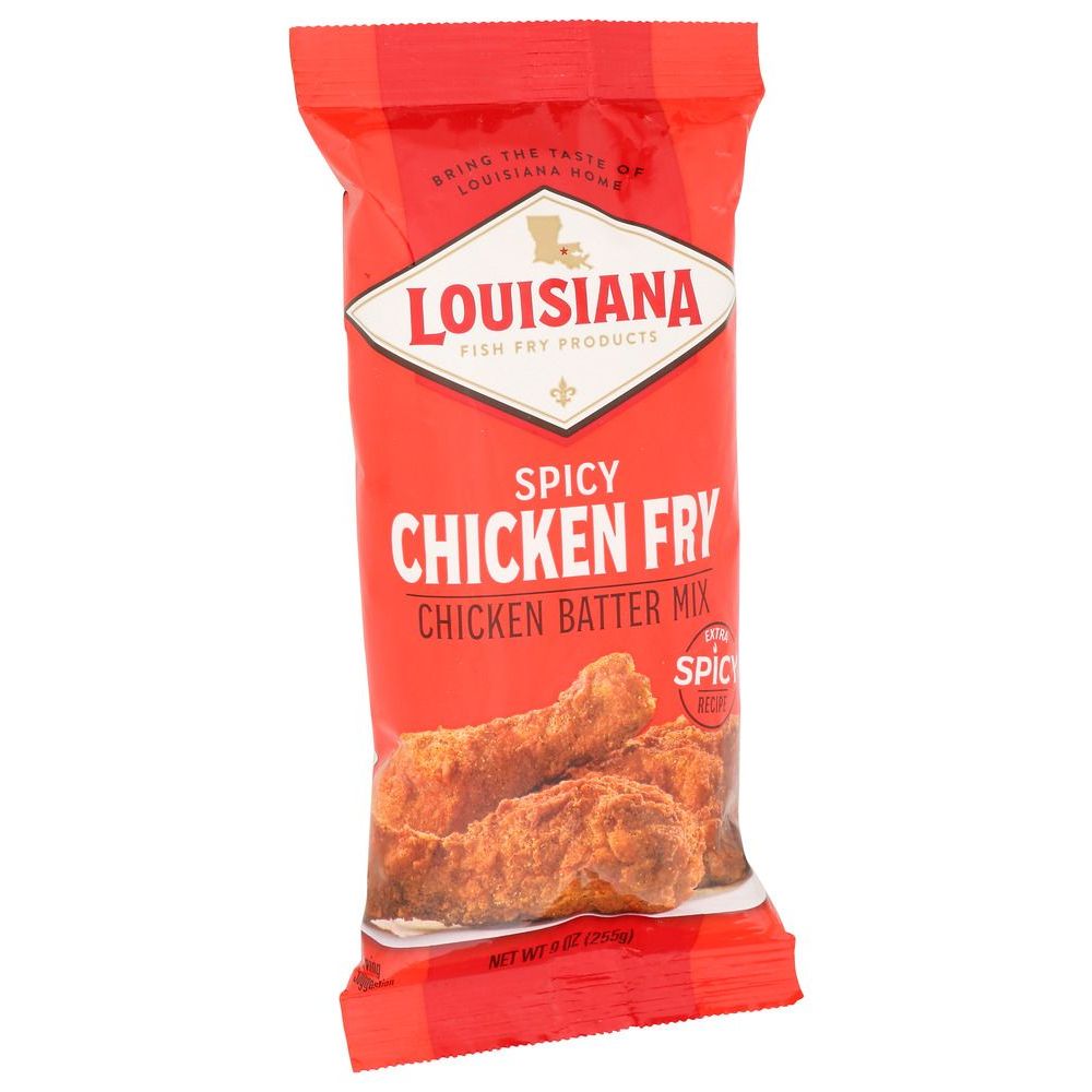 Louisiana Fish Fry Spicy Chicken Fry Batter Mix, 9 Ounce -- 12 Per Case